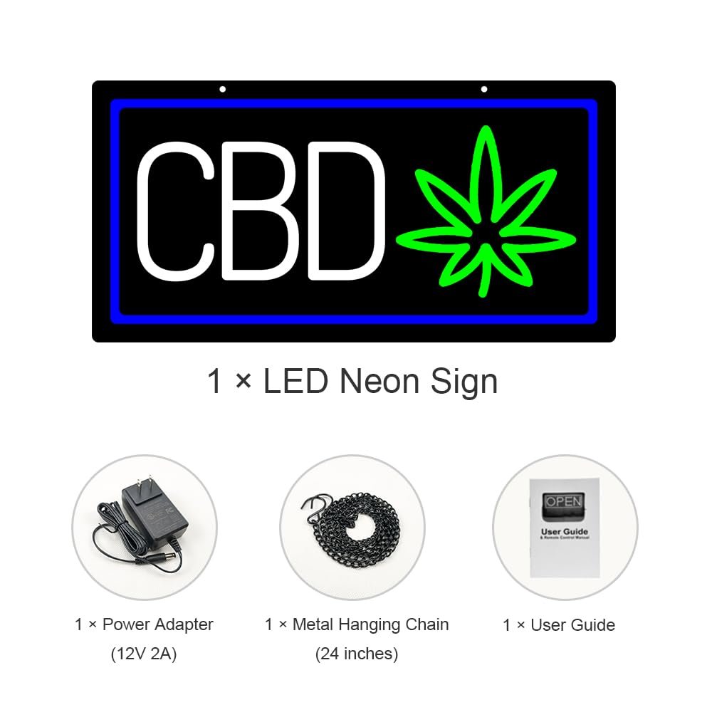LED CBD Neon Sign, 20"ร10" - Image 3
