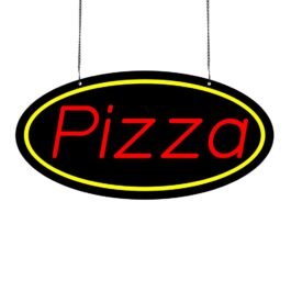 LED Pizza Neon Sign, 16″x8″