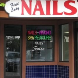 Nails Waxing Spa Pedicure LED Neon Signs, 24″x12″