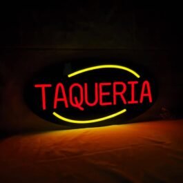 LED Taqueria Neon Sign, 20″×10″