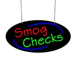 LED Smog Check Neon Sign, 20″x10″