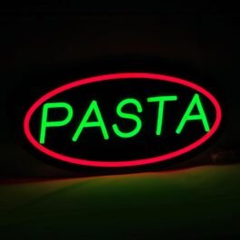 LED Pasta Neon Sign, 16″x8″