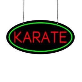 LED Karate Neon Sign, 20″×10″