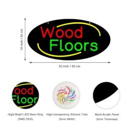 LED Wood floors Neon Sign, 20″x10″