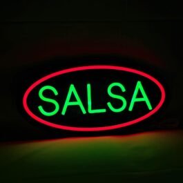 LED Salsa Neon Sign, 16″x8″