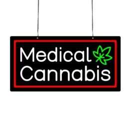 LED Medical Cannabis Neon Sign, 24″x12″