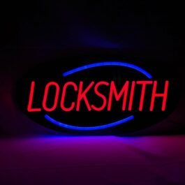 LED Locksmith Neon Sign, 20″×10″