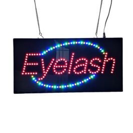 LED Eyelash Sign, 19″x9.5″