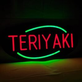 LED Teriyaki Neon Sign, 20″x10″