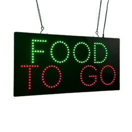 Food To Go LED Sign, 19″x9.5″