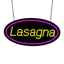 LED Lasagna Neon Sign, 18″x9″