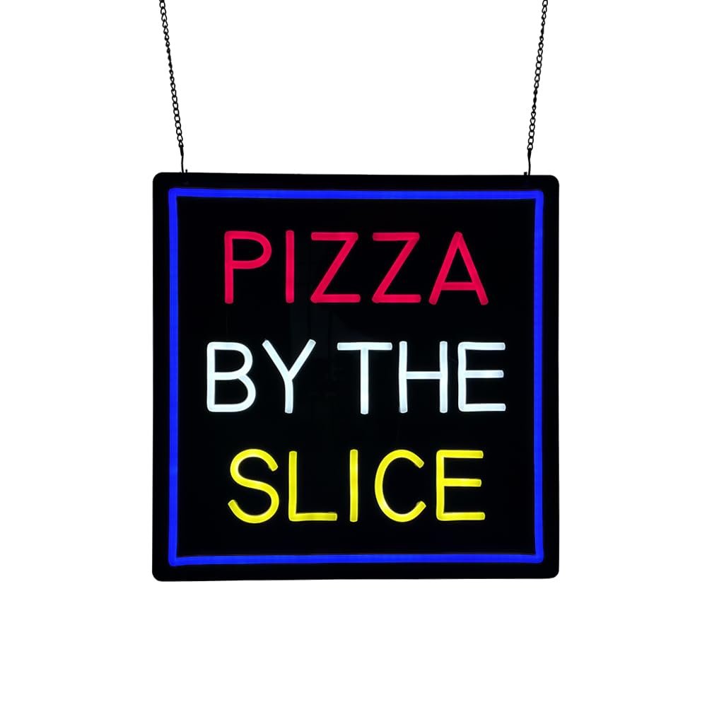 LED Pizza By The Slice Neon Sign, 16"ร16" - Image 3