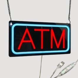 ATM Neon Sign, 12″×6″