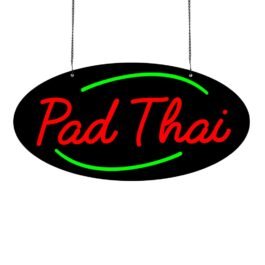 LED Pad Thai Neon Sign, 18″x9″