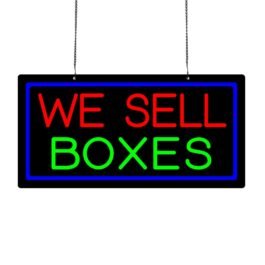 LED We-sell-boxes Neon Sign, 20″x10″