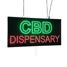 LED CBD Dispensary Sign, 24″x12″