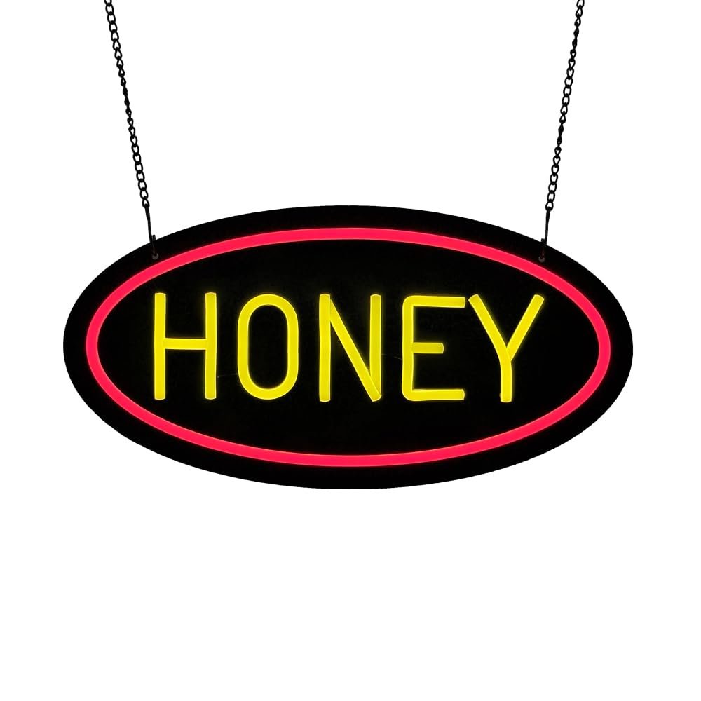 LED Honey Neon Sign, 16"x8" - Image 3