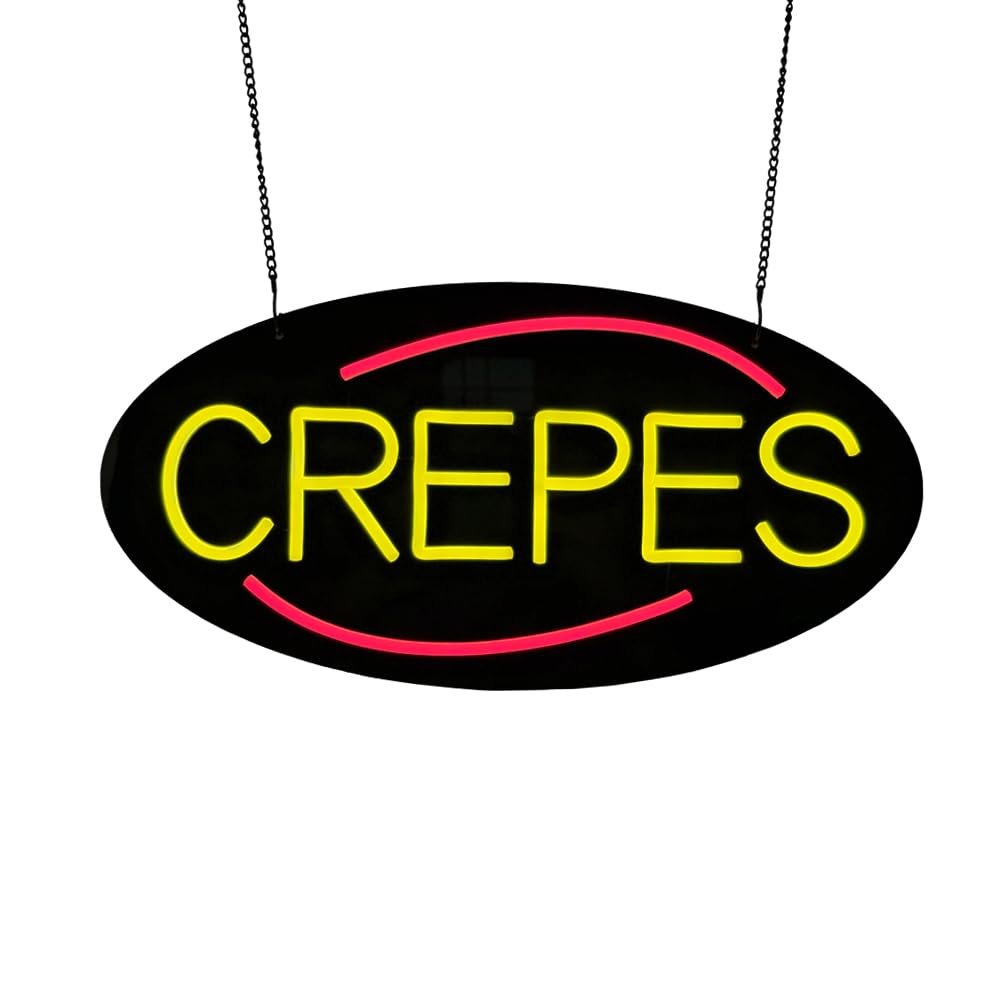 LED Crepes Neon Sign, 20"x10" - Image 3
