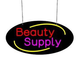 LED Beauty Supply Neon Sign, 20″x10″