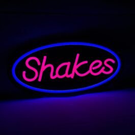 LED Shakes Neon Sign, 16″x8″