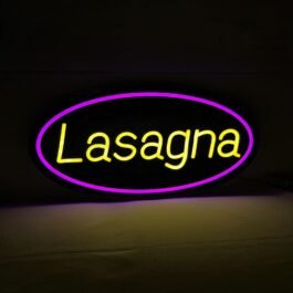LED Lasagna Neon Sign, 18"x9"
