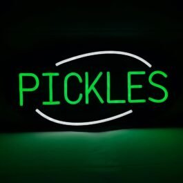 LED Pickles Neon Sign, 20″x10″