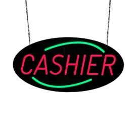 LED Cashier Neon Sign, 20″x10″
