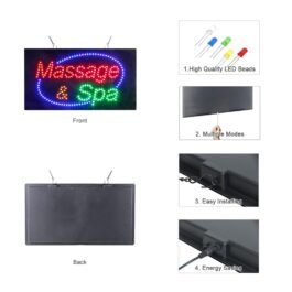 LED Massage Spa Sign, 27″×15″