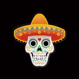 Day Of The Dead Neon Sign, 14″x14″