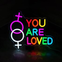 You Are Loved Led Neon Sign, 13″x11.4″