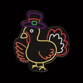 Happy Thanksgiving Neon Sign, 13″x14″