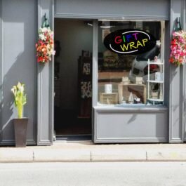 LED Gift Wrap Neon Sign, 20″x10″