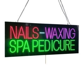 Nails Waxing Spa Pedicure LED Sign, 32″x13″