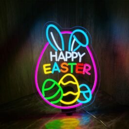 Happy Easter Neon Sign, 12.6″x16.6″