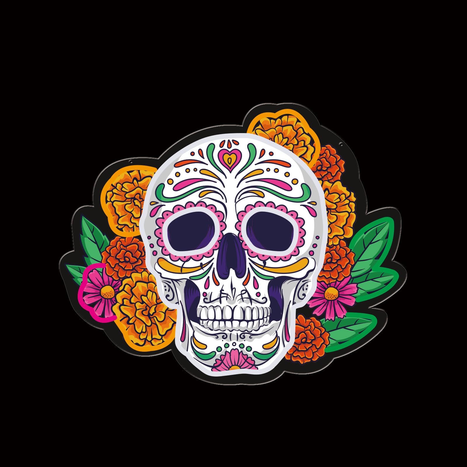 Day Of The Dead Neon Sign, 16"x12.6" - Image 2