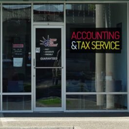LED Accounting Tax Service Neon Sign, 24″x12″