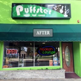 LED Hookah Lounge Neon Sign, 24″x12″