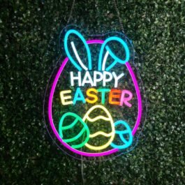 Happy Easter Neon Sign, 12.6″x16.6″