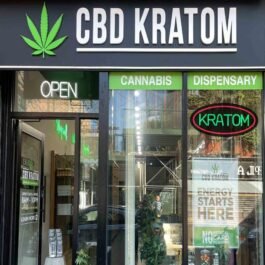 LED Kratom Neon Sign, 16″x8″