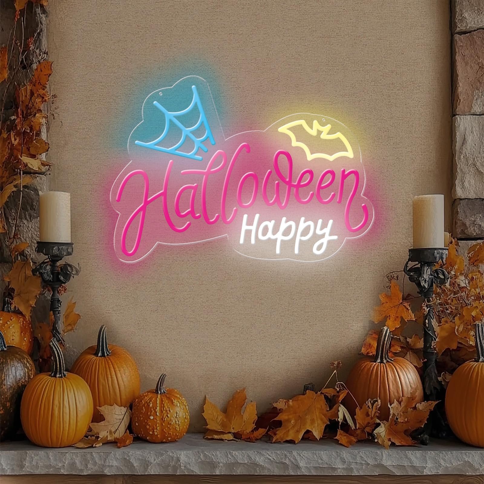 Halloween Neon Sign, 14"x10"