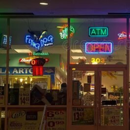 ATM Neon Sign, Green, 12″x6″