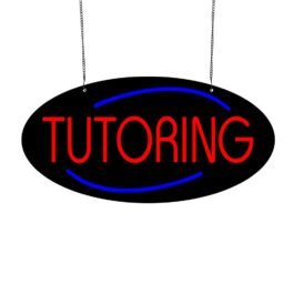 LED Tutoring Neon Sign, 20″x10″