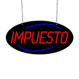 LED Impuesto Neon Sign, 20″x10″
