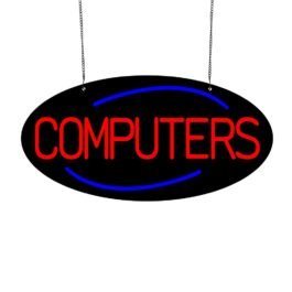 LED Computers Neon Sign, 20″x10″