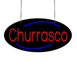 LED Churrasco Neon Sign, 24″x12″