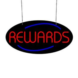 LED Rewards Neon Sign, 20″x10″