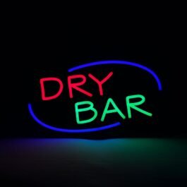 LED Dry Bar Neon Sign, 20″x10″