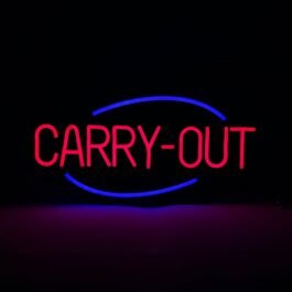 LED Carry-Out Neon Sign, 20″x10″