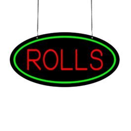 LED Rolls Neon Sign, 16″x8″