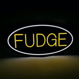 LED Fudge Neon Sign, 20″x10″